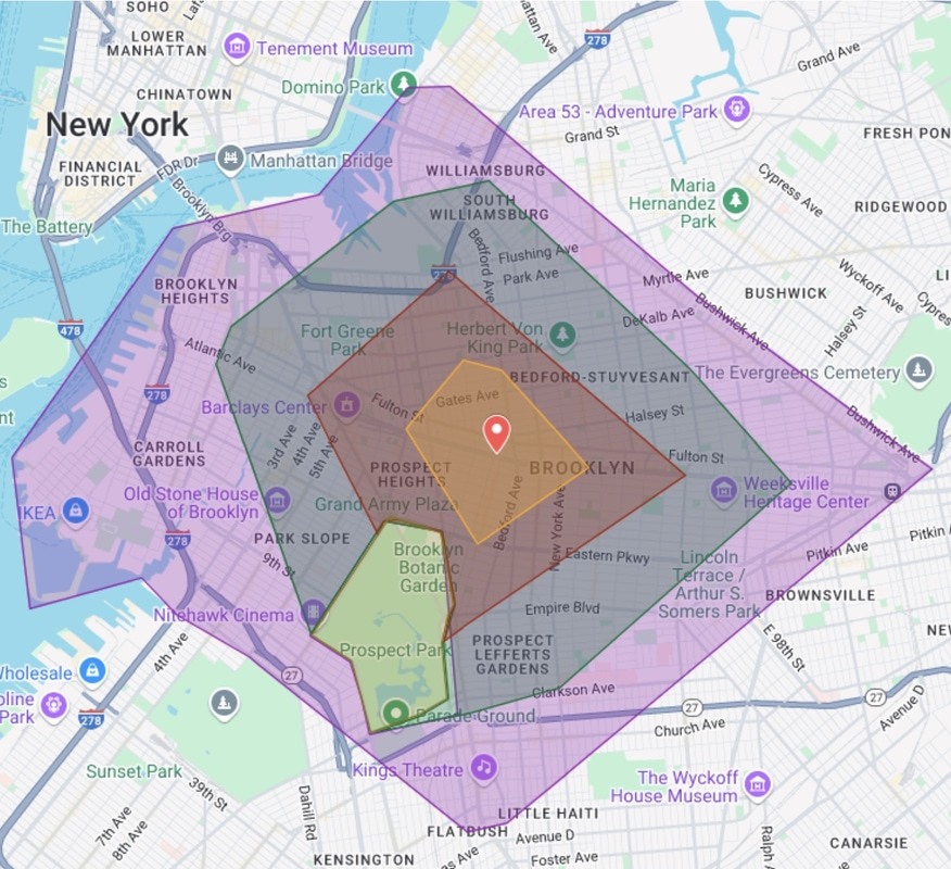 brooklyn delivery zone